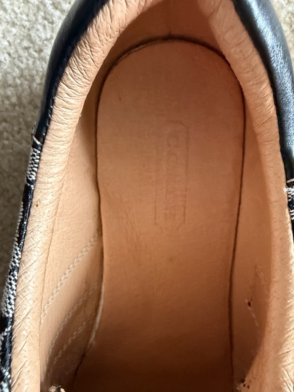 Coach Black and Gray Signature Canvas Velcro Sneakers - Picture 7 of 7